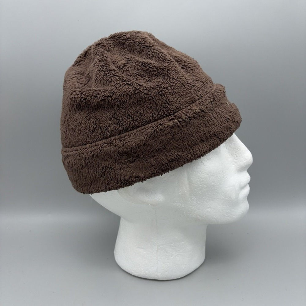 The North Face Beanie Womens OS Brown High Pile Fleece Winter Gorpcore - Picture 6 of 10
